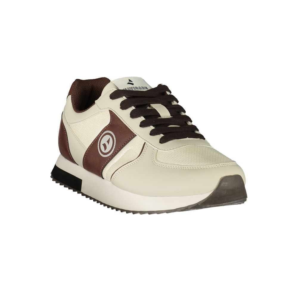 Navigare Herren-Sneaker aus weißem Polyurethan