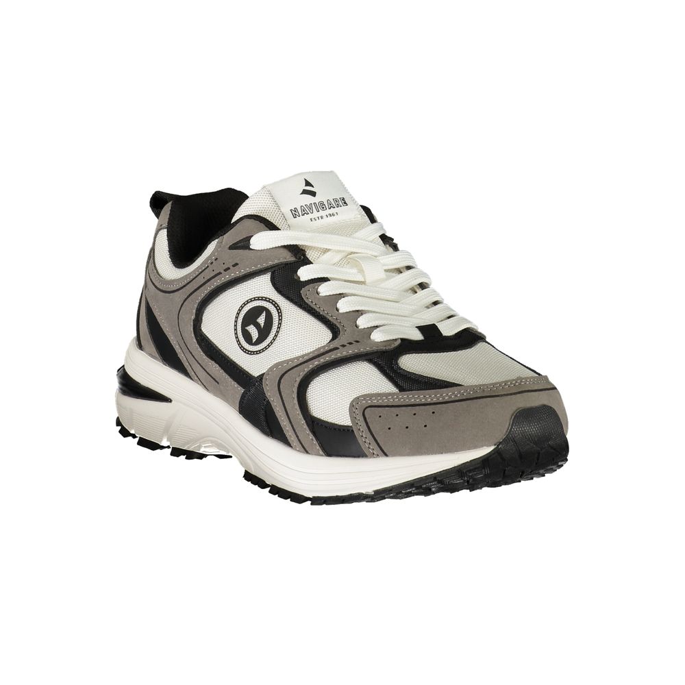 Navigare Herren-Sneaker aus weißem Polyurethan