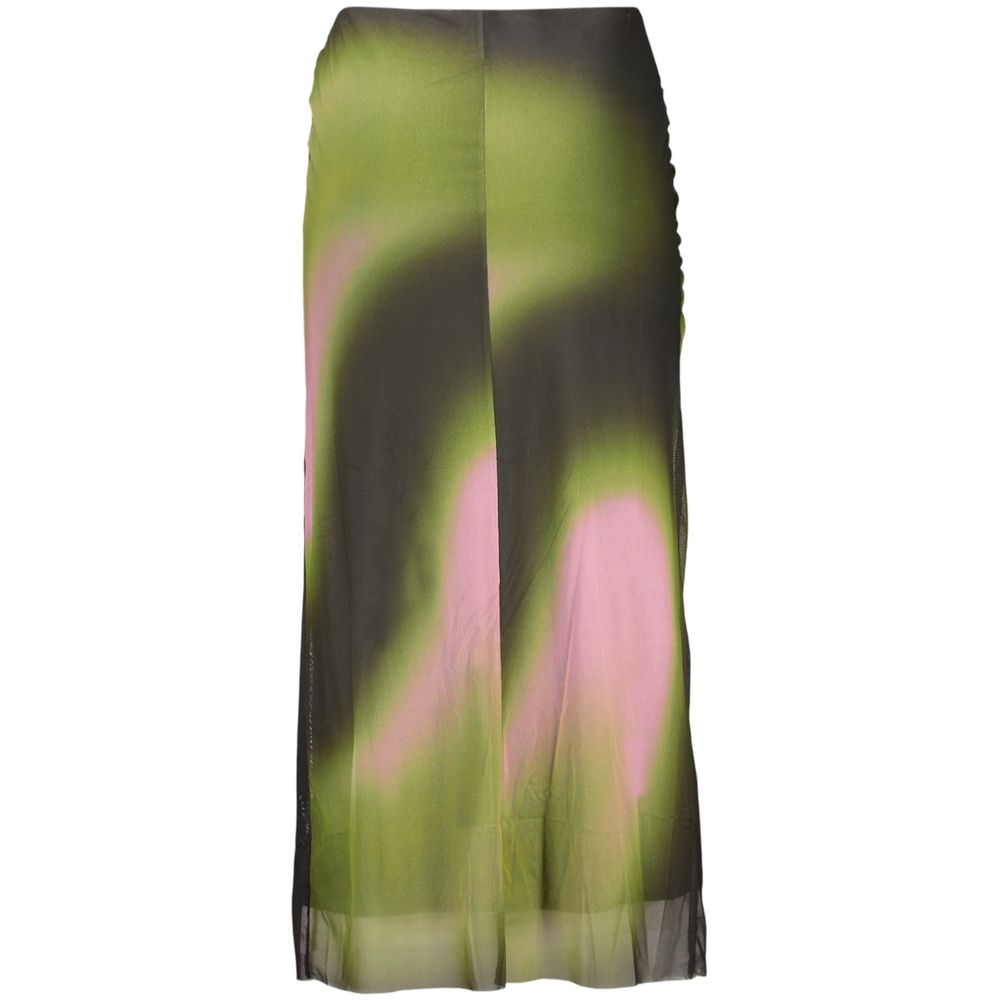 Desigual Verde Polyester Damenrock