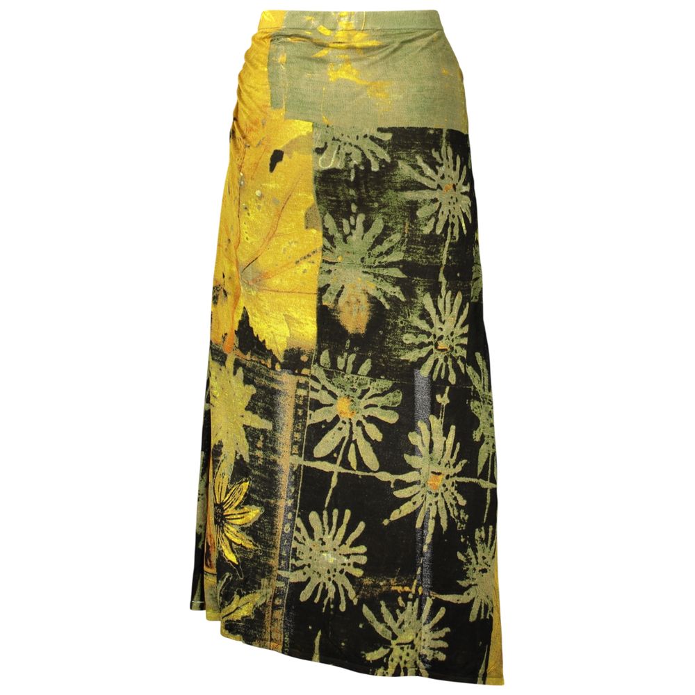 Desigual Grüner Viskose-Rock für Damen