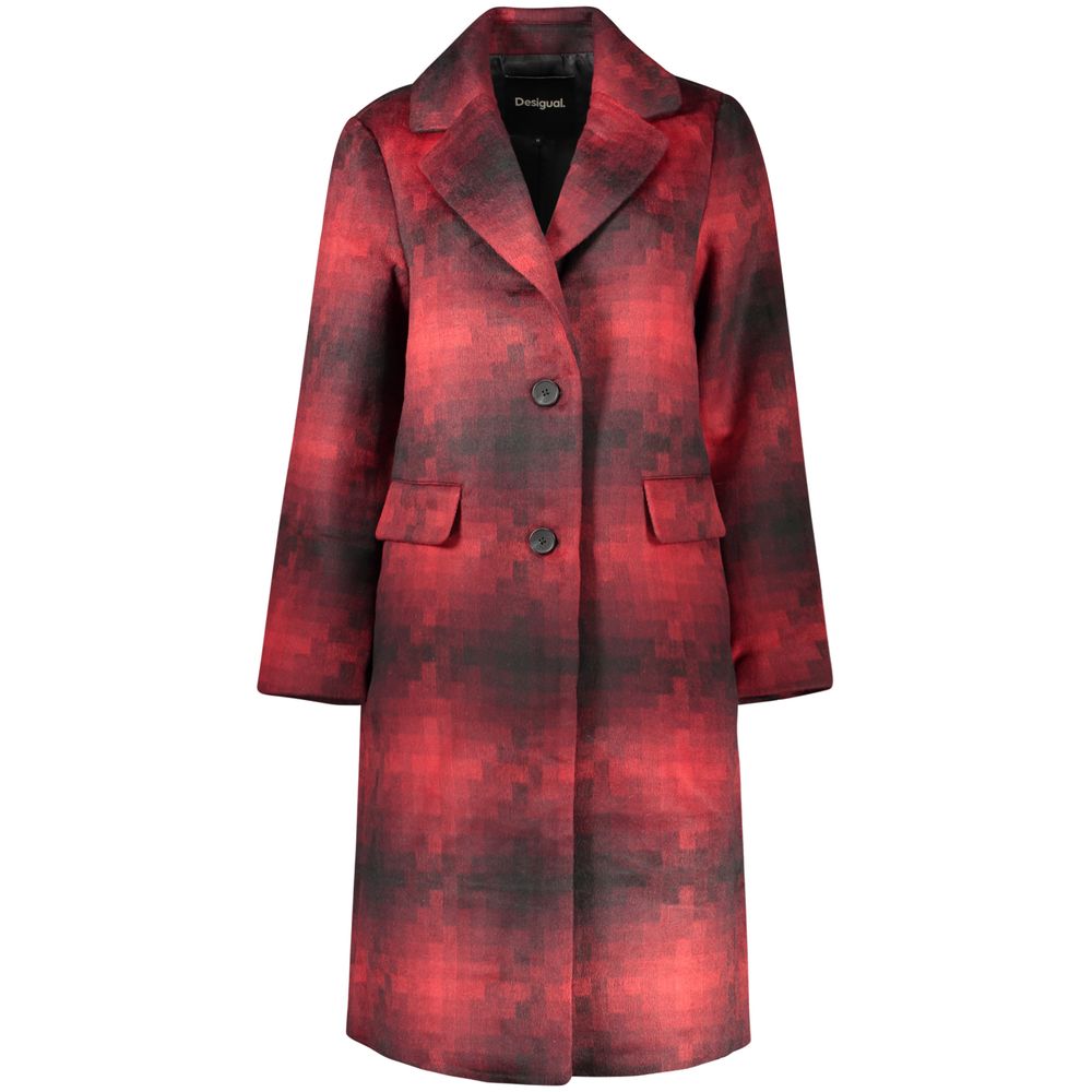 Desigual Rote Damenjacke aus Polyester