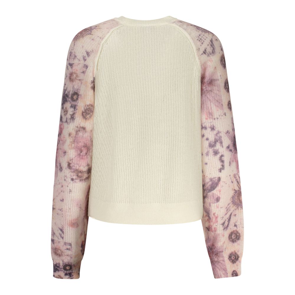 Desigual Weißer Damenpullover aus Wolle