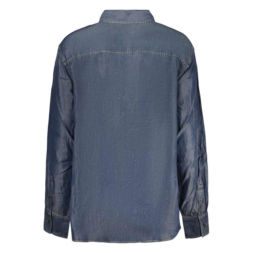 Desigual Damenhemd aus Lyocell in Blau