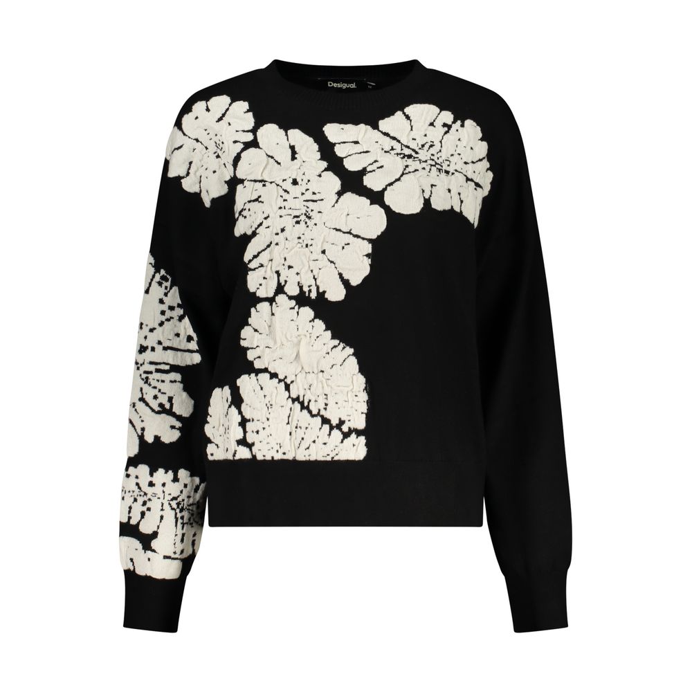 Desigual Schwarzer Damenpullover aus Wolle