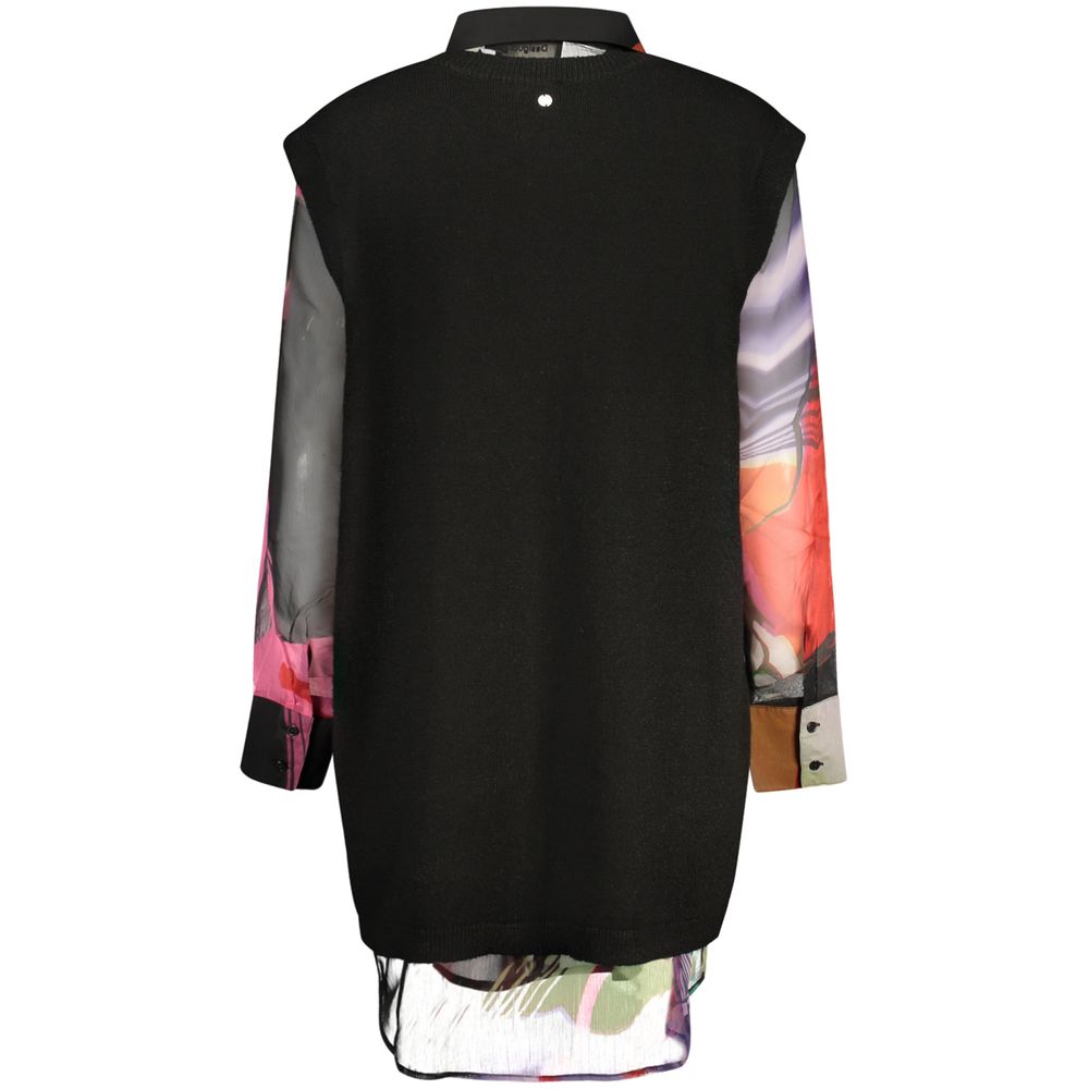 Desigual Damenhemd aus Polyester in Schwarz