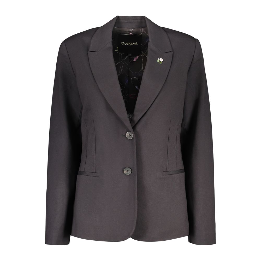 Desigual Schwarze Damenjacke aus Viskose