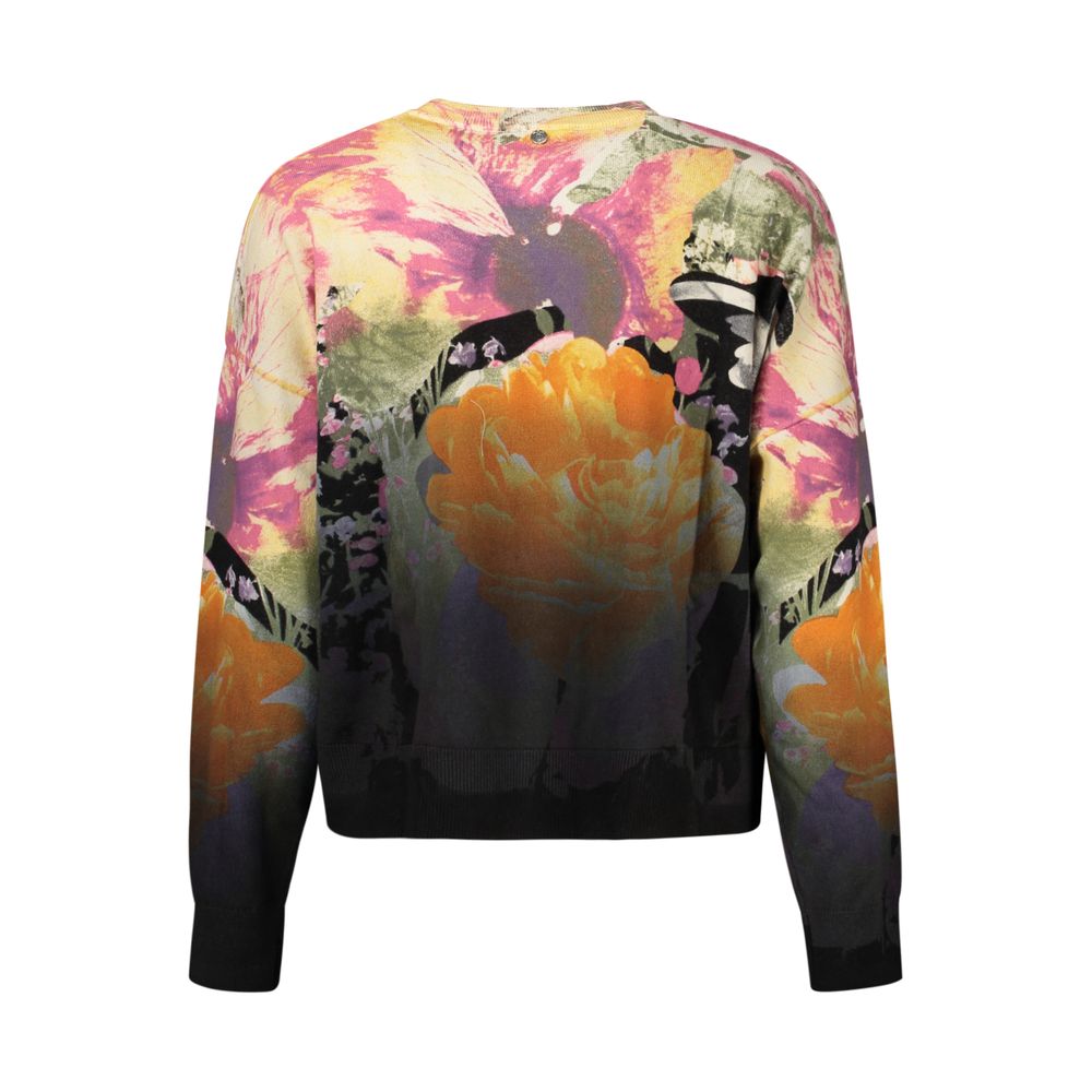 Desigual Eleganter langärmeliger Pullover mit Rundhalsausschnitt