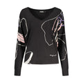 Desigual Schwarzer Damenpullover aus Viskose