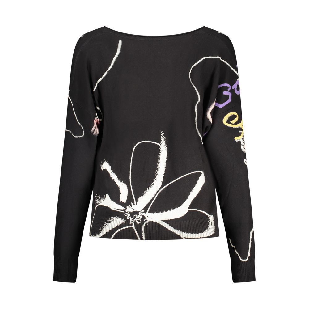 Desigual Schwarzer Damenpullover aus Viskose