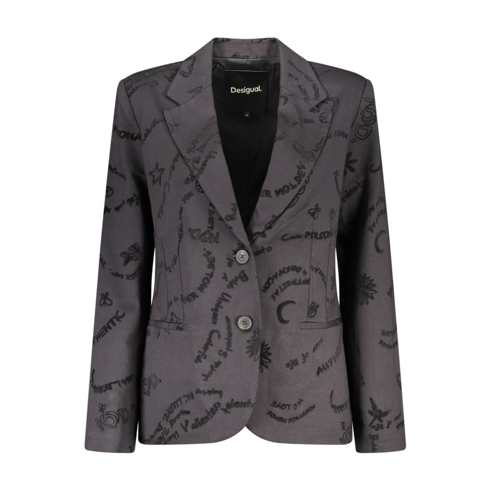 Desigual Schwarze Damenjacke aus Viskose