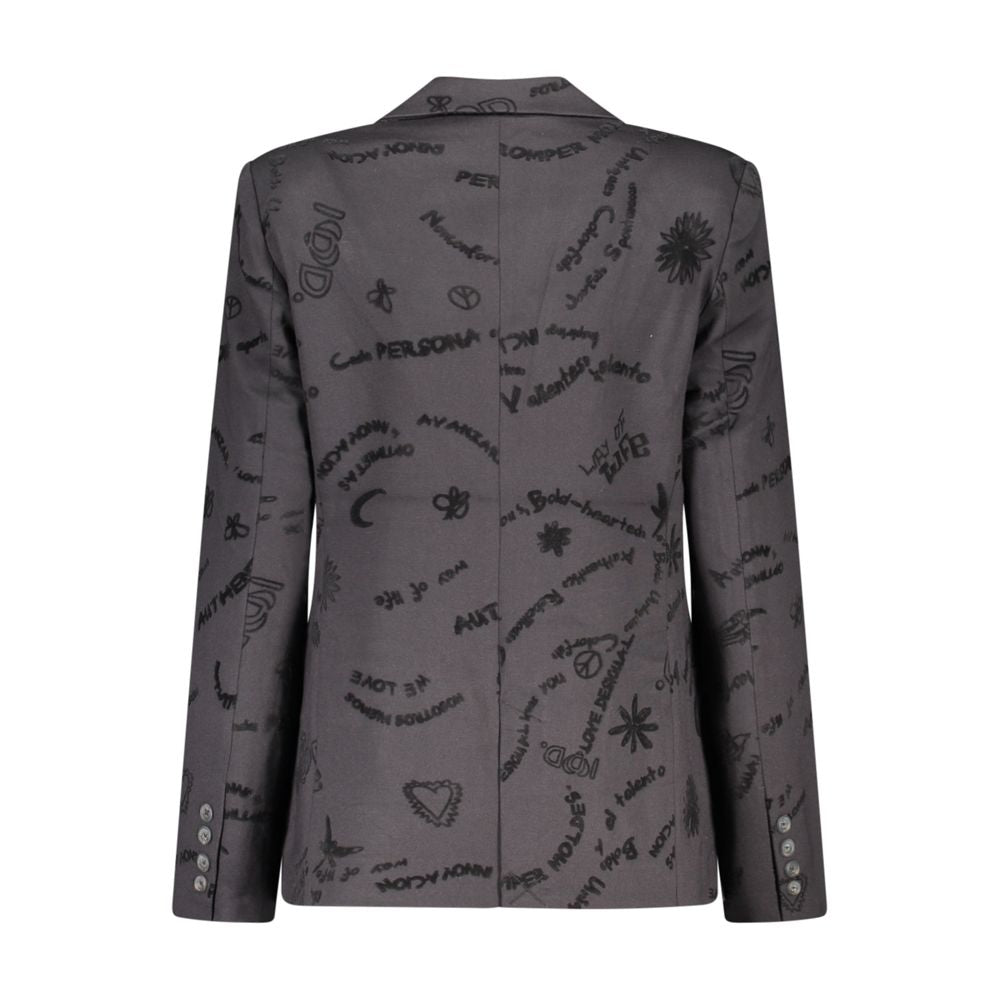 Desigual Schwarze Damenjacke aus Viskose