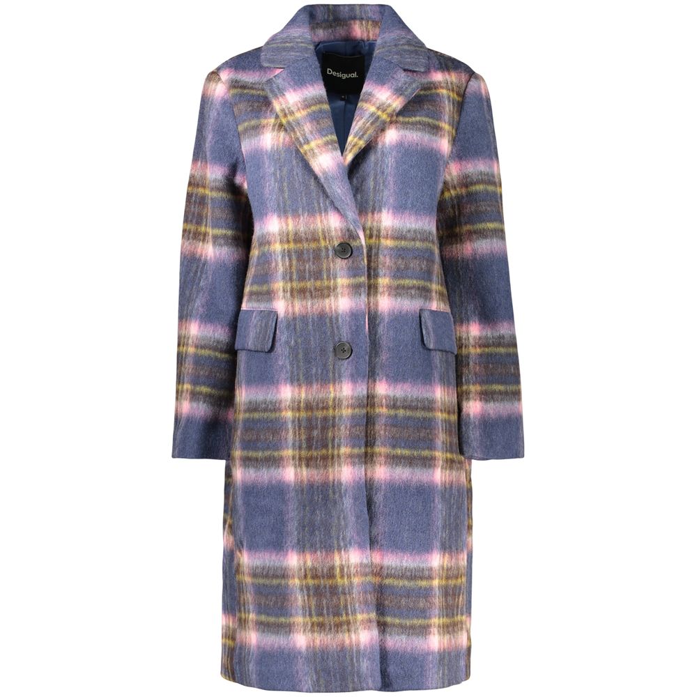 Desigual Damenjacke aus blauem Polyester