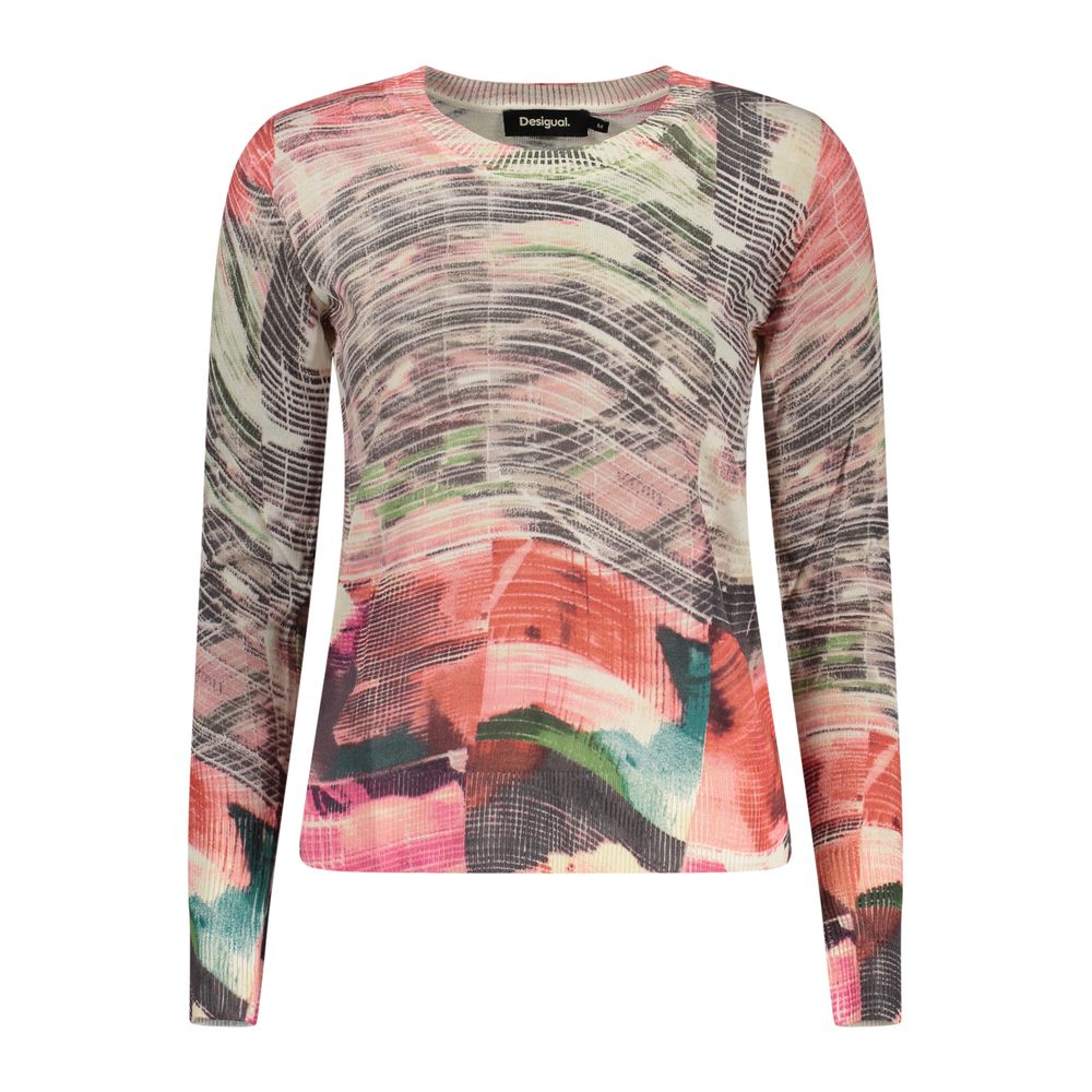 Desigual Bianco Viskose Damen Pullover