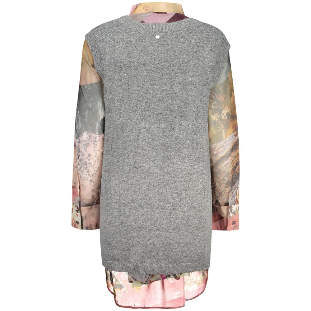 Desigual Graues Damen-Shirt aus Polyester