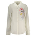 Desigual Damenhemd aus Viskose in Bianco