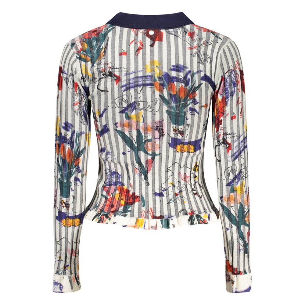 Desigual Weißer Damen-Pullover aus Viskose