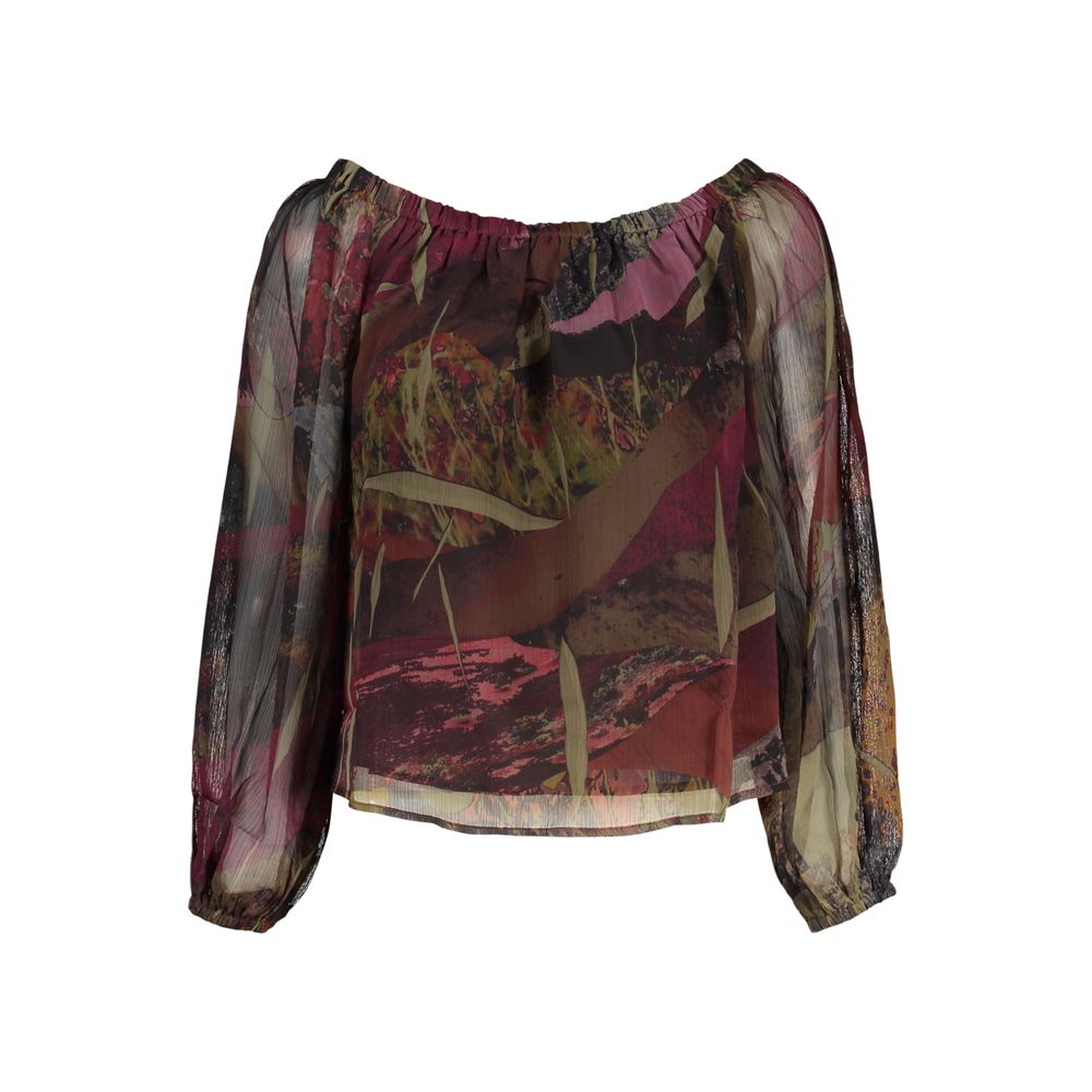 Desigual Grünes Damenhemd aus Polyester