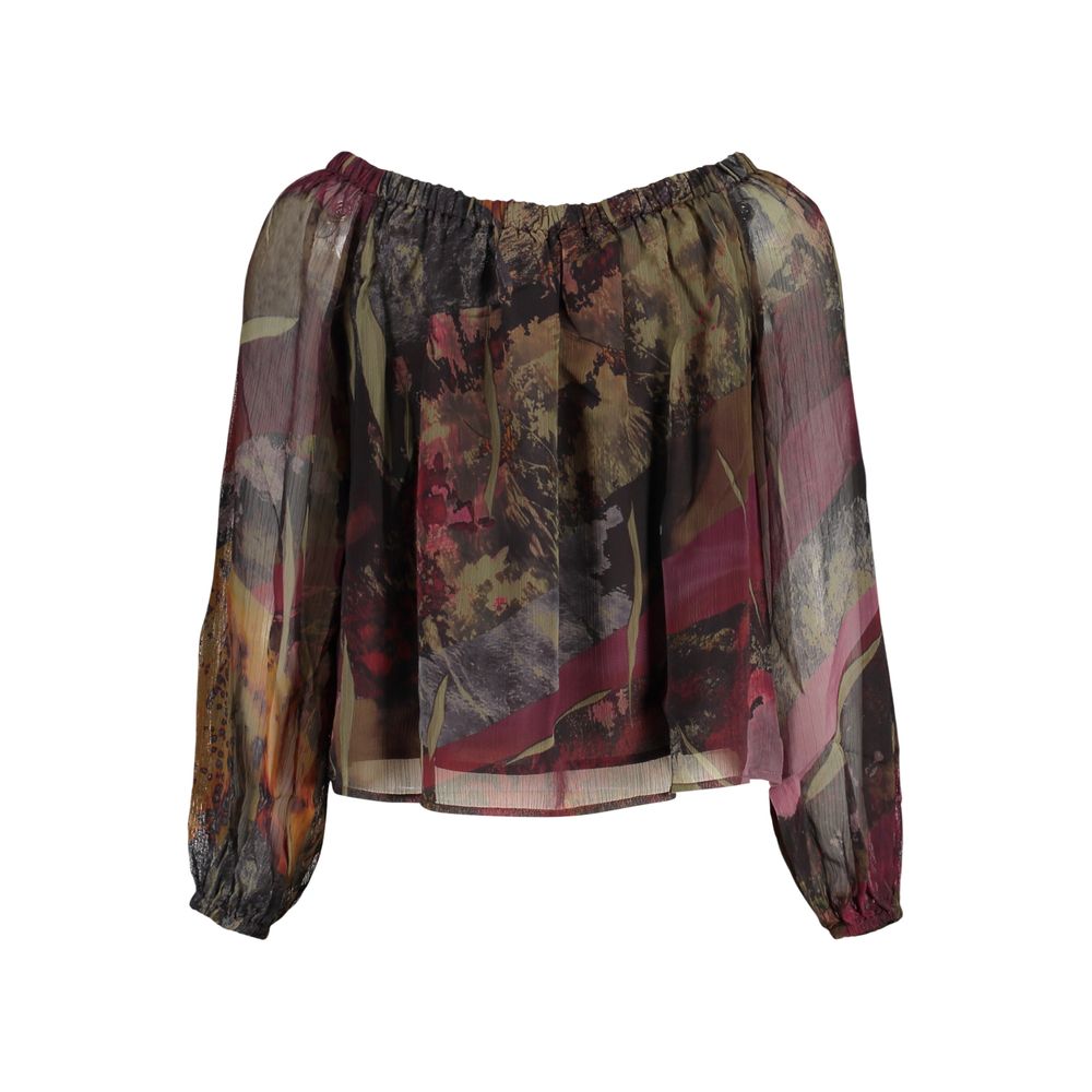 Desigual Grünes Damenhemd aus Polyester