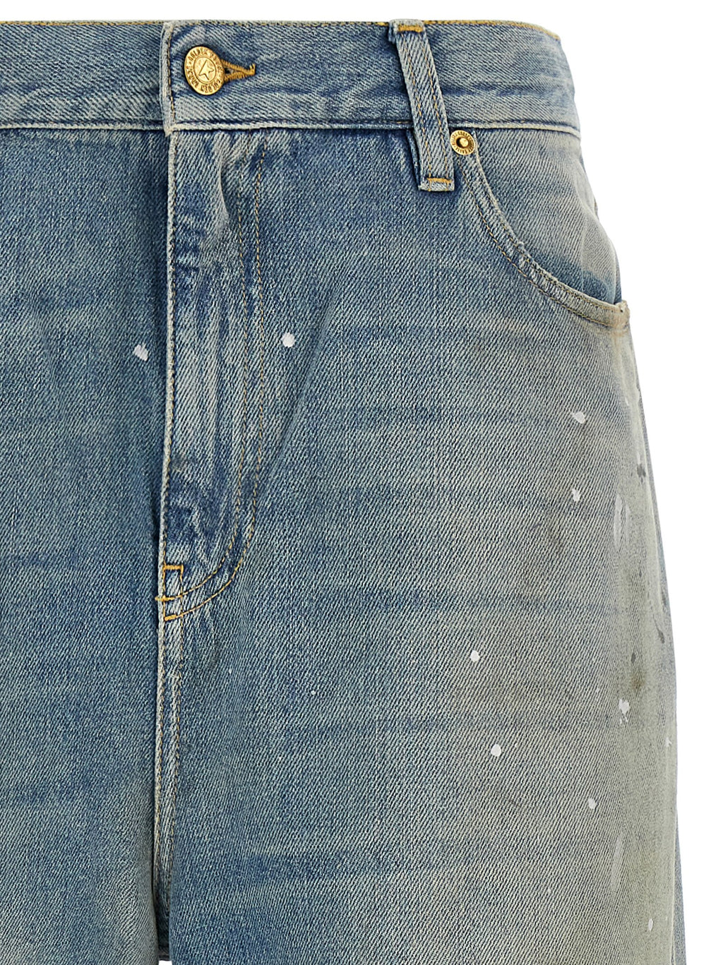 Golden Goose Blaue Baumwoll-Boyfriend-Jeans