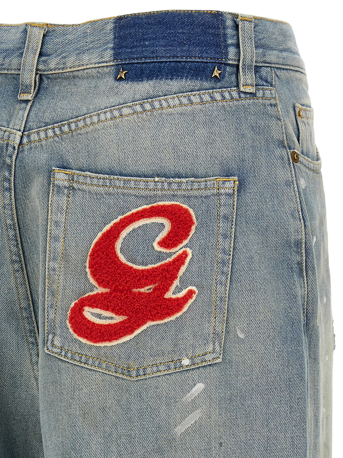 Golden Goose Blaue Baumwoll-Boyfriend-Jeans