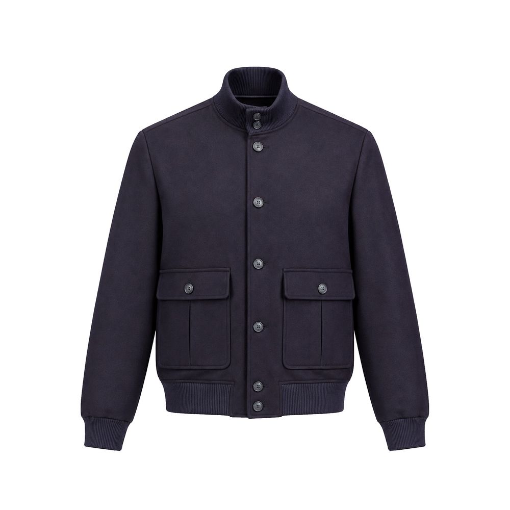 Autore Blauer Bomber aus reiner Schurwolle