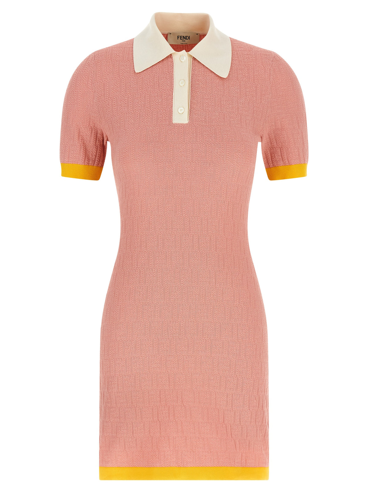 Fendi Kurzes Kleid aus mehrfarbiger Baumwolle