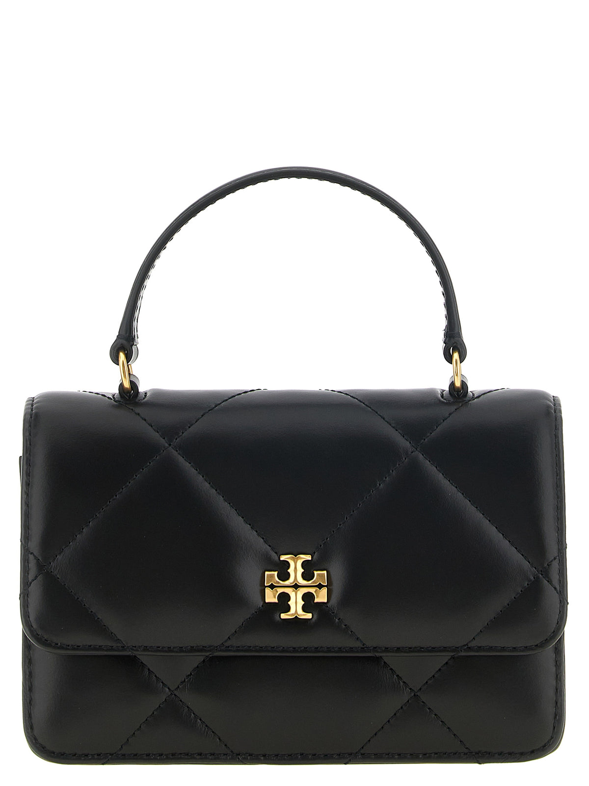 Tory Burch Schwarze Umhängetasche aus Rindsleder