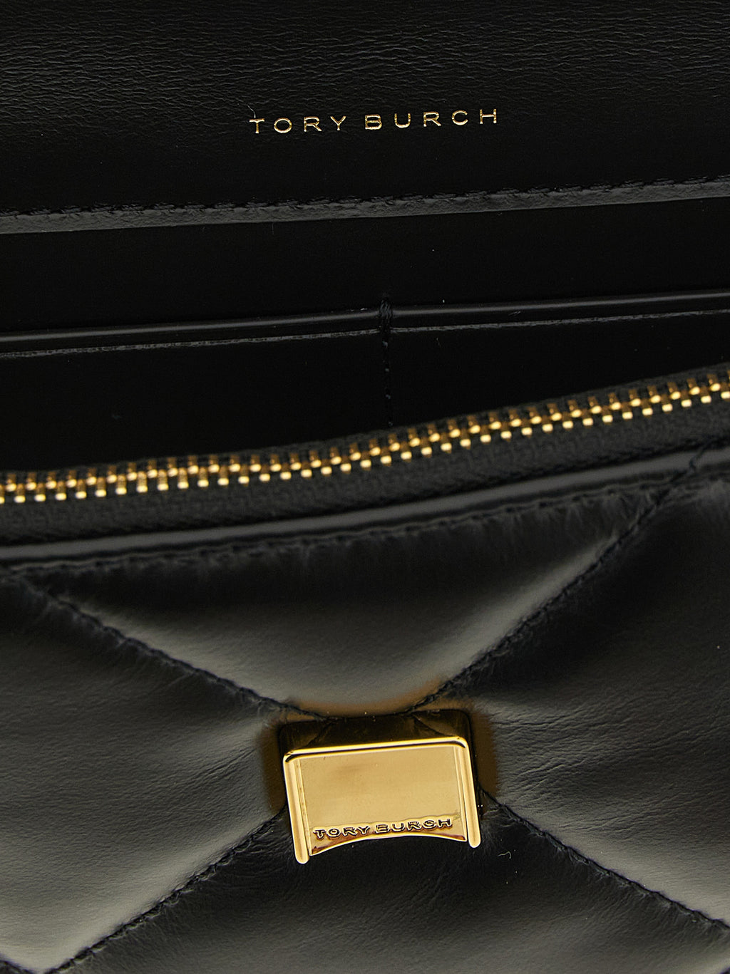 Tory Burch Schwarze Umhängetasche aus Rindsleder
