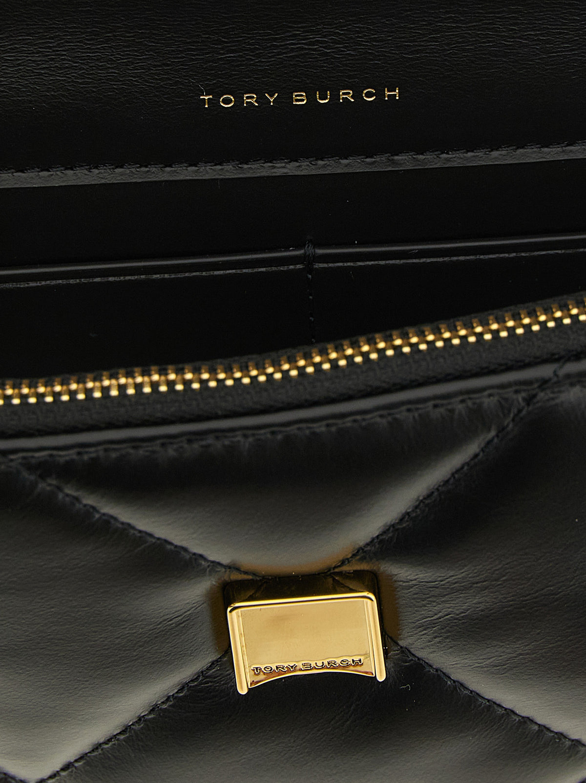 Tory Burch Schwarze Umhängetasche aus Rindsleder
