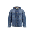 Off-White Blaue Jeansjacke aus Baumwolle