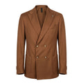 Roberto Pepe Luxury Braune Herrenjacke aus Viskose