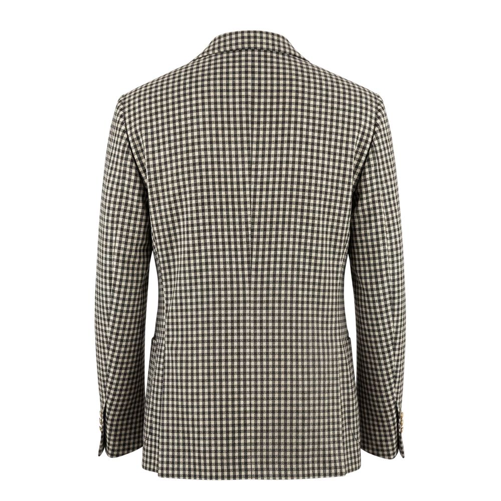 Roberto Pepe Luxury Grüne Herrenjacke aus Viskose