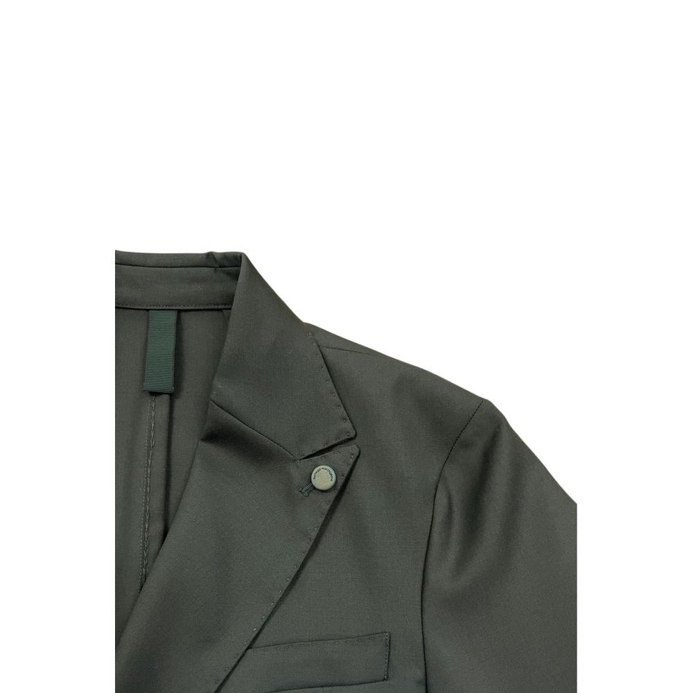 Roberto Pepe Luxury Grüne Wolljacke für Herren