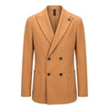 Roberto Pepe Luxury Braune Jacke aus Wolle für Männer
