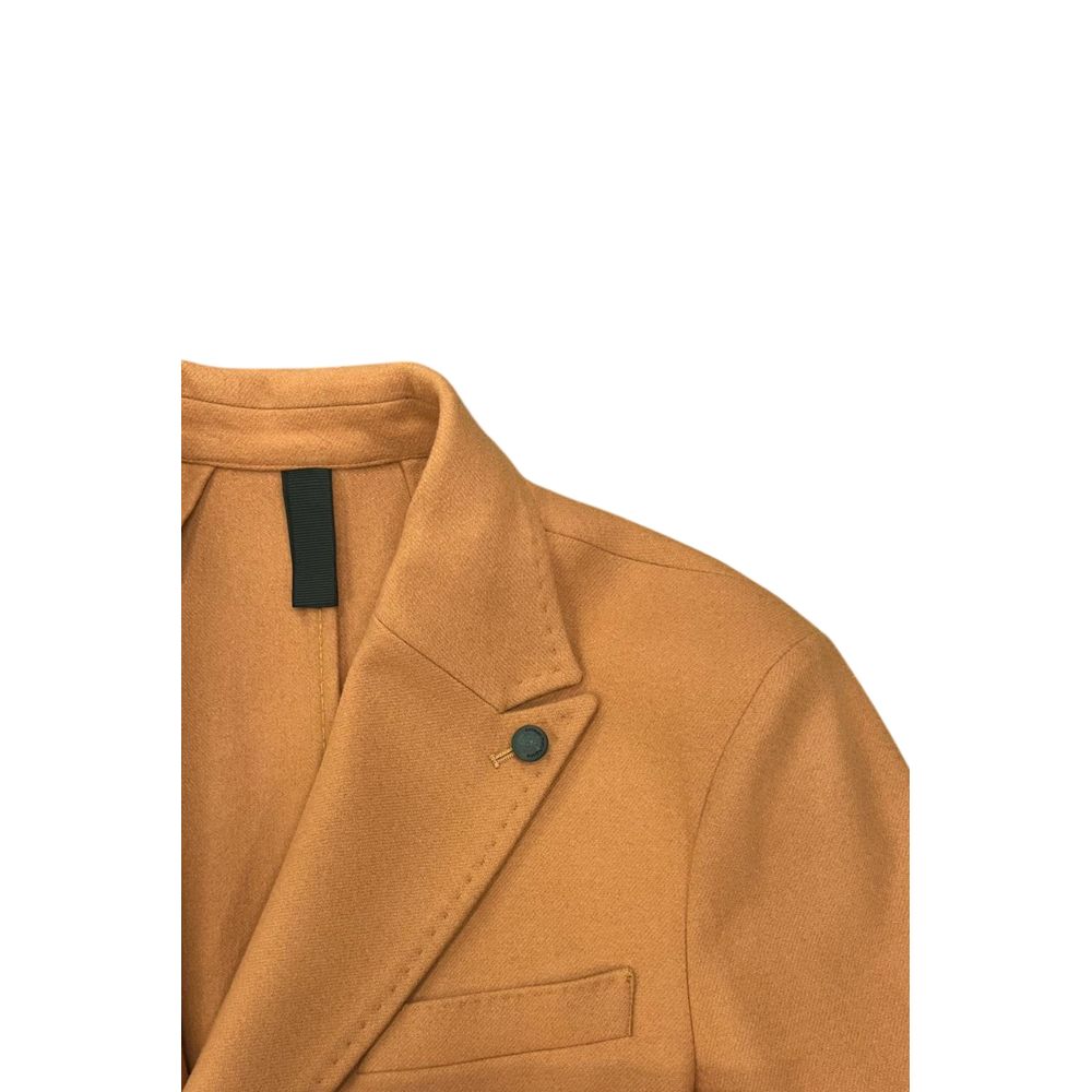 Roberto Pepe Luxury Braune Jacke aus Wolle für Männer