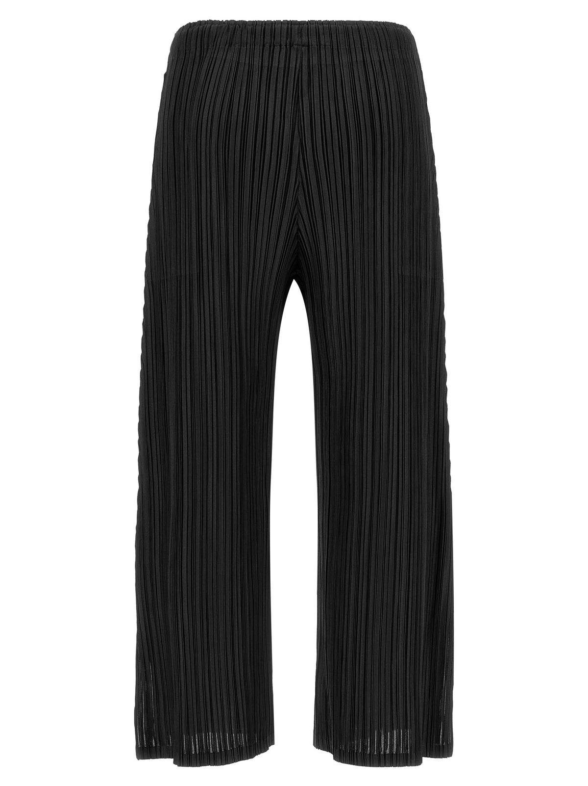 PLEATS PLEASE ISSEY MIYAKE Schwarze Freizeithose aus Polyester