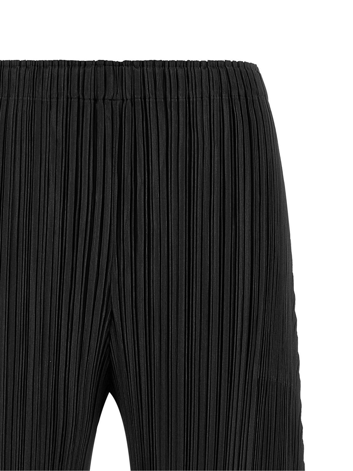 PLEATS PLEASE ISSEY MIYAKE Schwarze Freizeithose aus Polyester