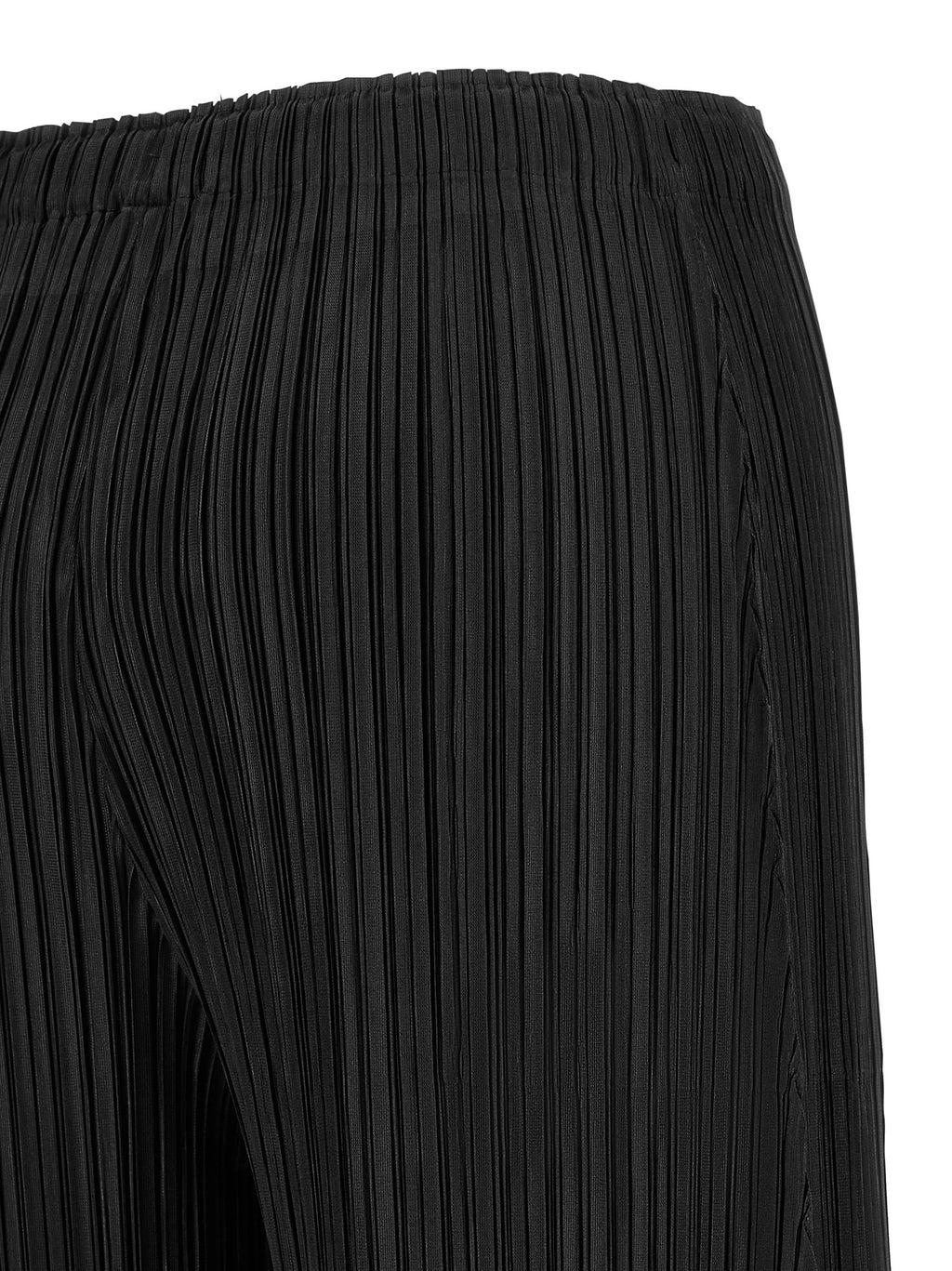 PLEATS PLEASE ISSEY MIYAKE Schwarze Freizeithose aus Polyester