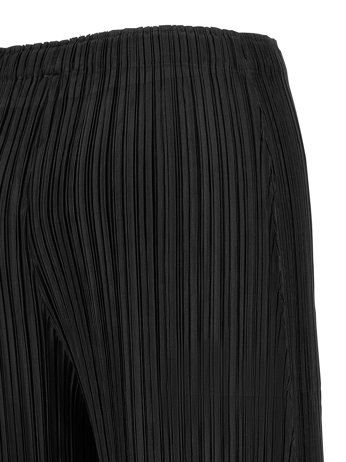 PLEATS PLEASE ISSEY MIYAKE Schwarze Freizeithose aus Polyester