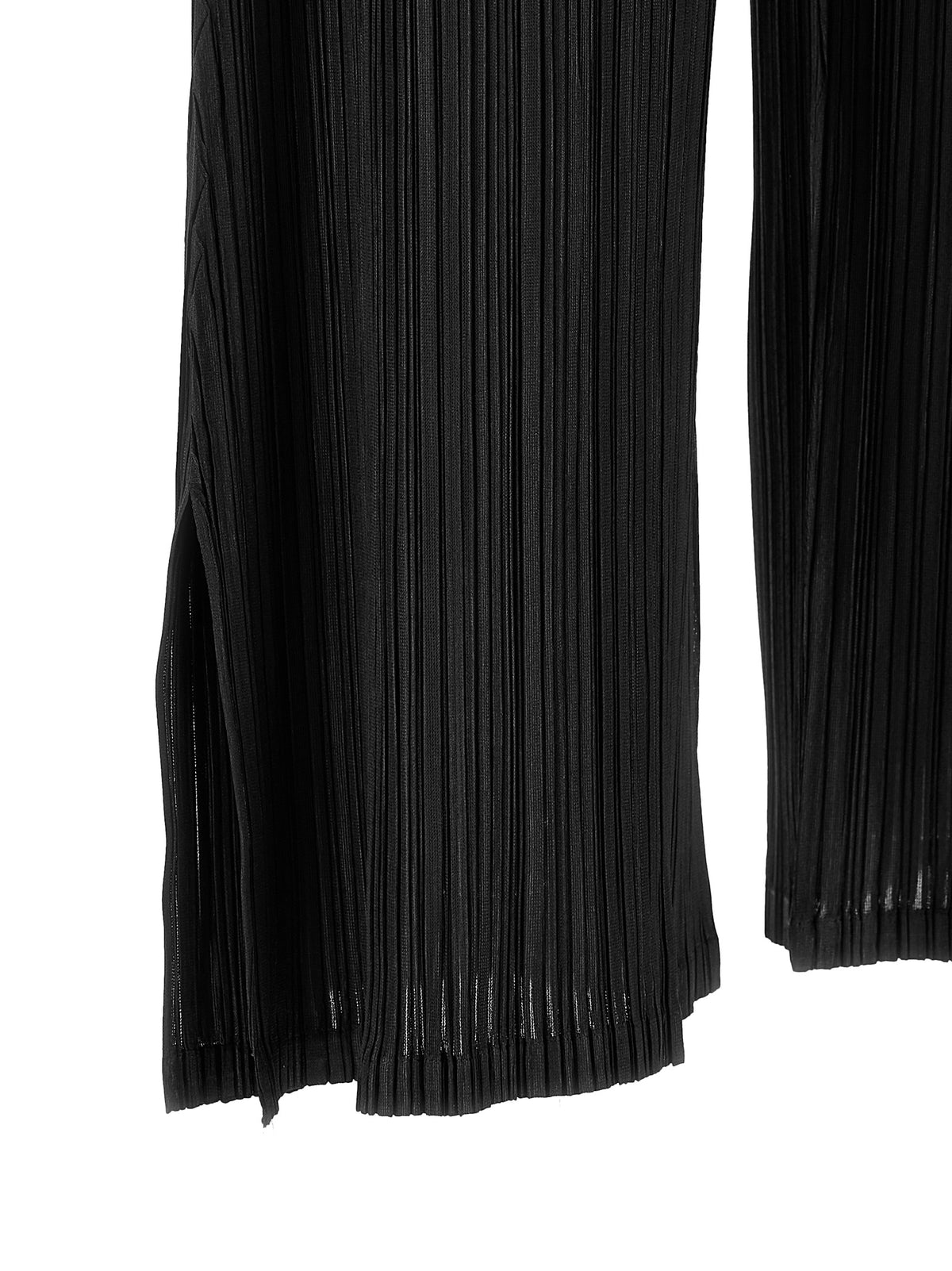 PLEATS PLEASE ISSEY MIYAKE Schwarze Freizeithose aus Polyester