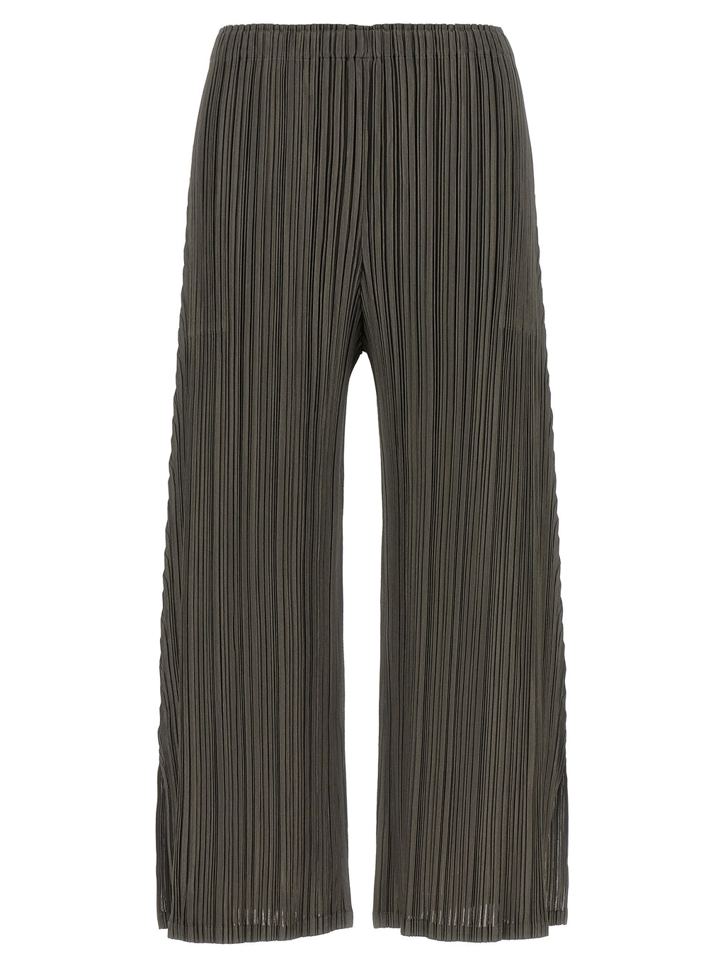 PLEATS PLEASE ISSEY MIYAKE Graue Freizeithose aus Polyester