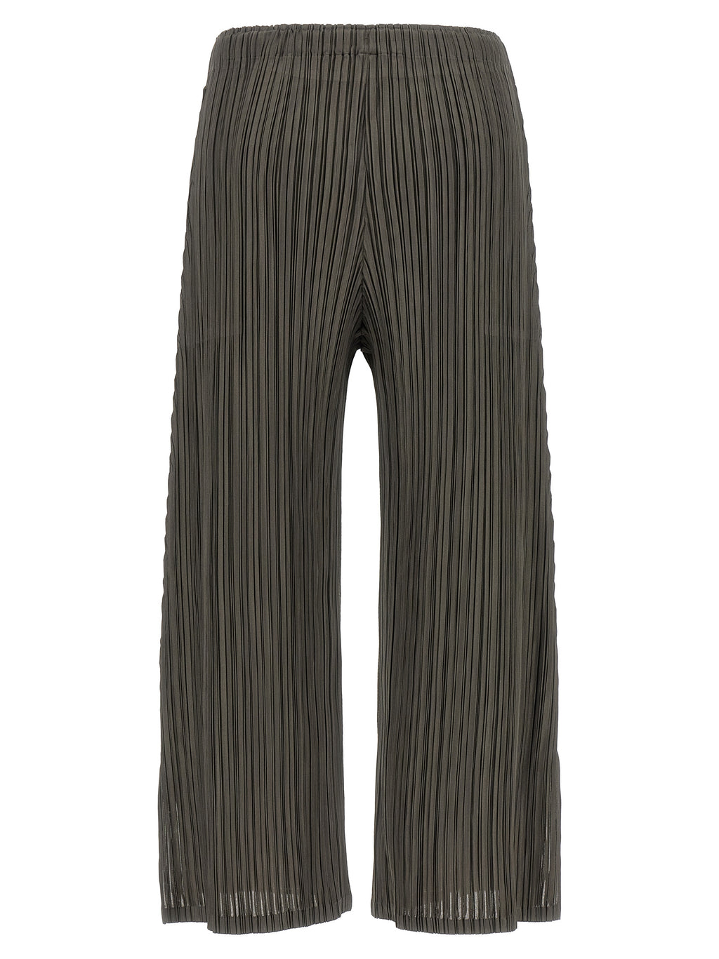 PLEATS PLEASE ISSEY MIYAKE Graue Freizeithose aus Polyester