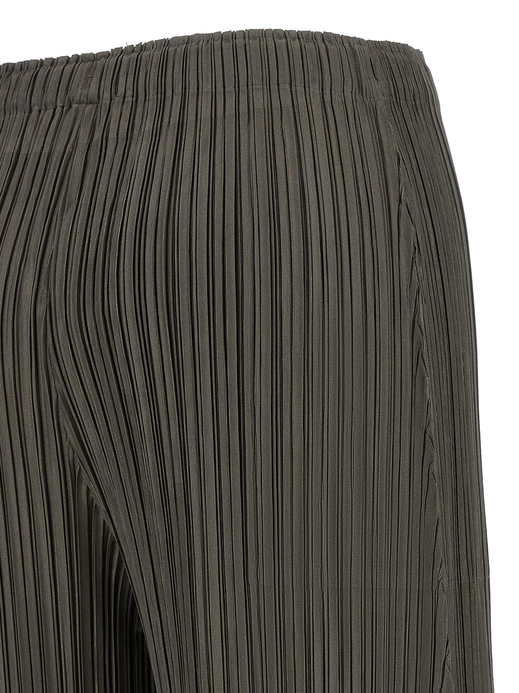 PLEATS PLEASE ISSEY MIYAKE Graue Freizeithose aus Polyester