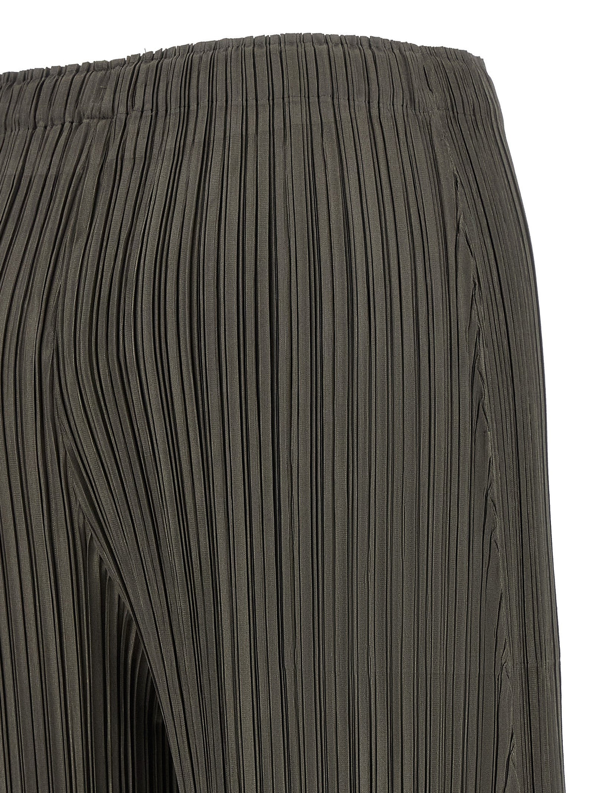 PLEATS PLEASE ISSEY MIYAKE Graue Freizeithose aus Polyester