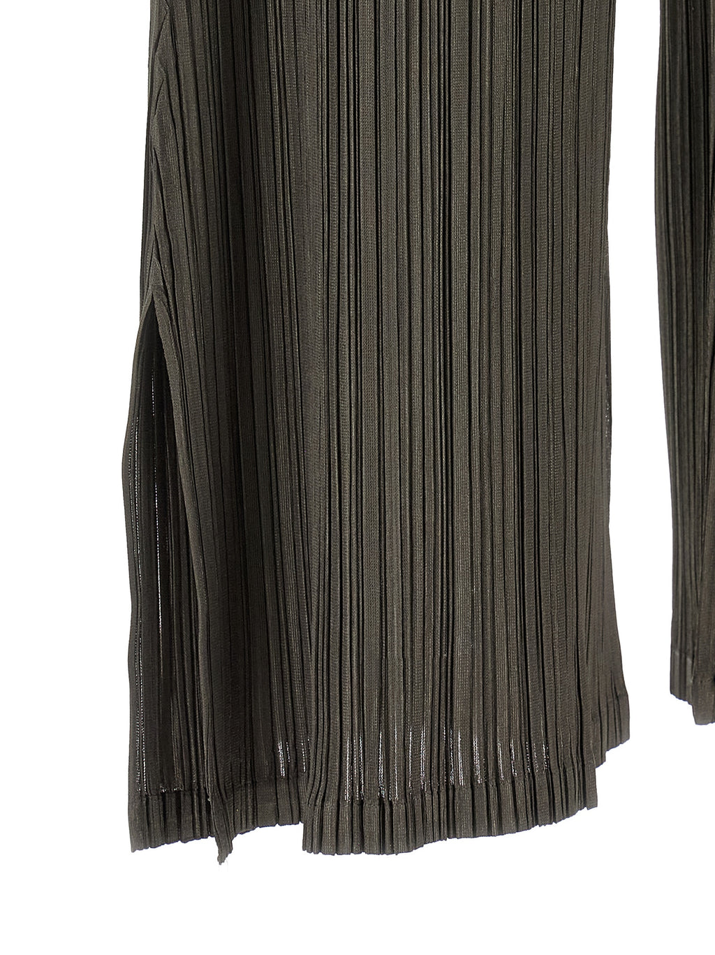 PLEATS PLEASE ISSEY MIYAKE Graue Freizeithose aus Polyester