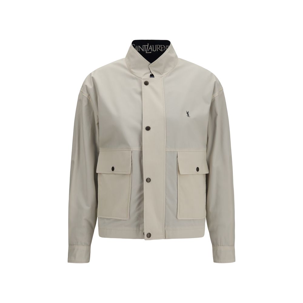 Saint Laurent Mehrfarbige Baumwolljacke Und Mantel
