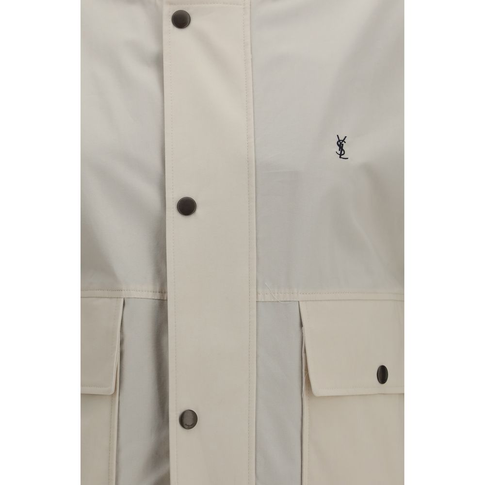 Saint Laurent Mehrfarbige Baumwolljacke Und Mantel