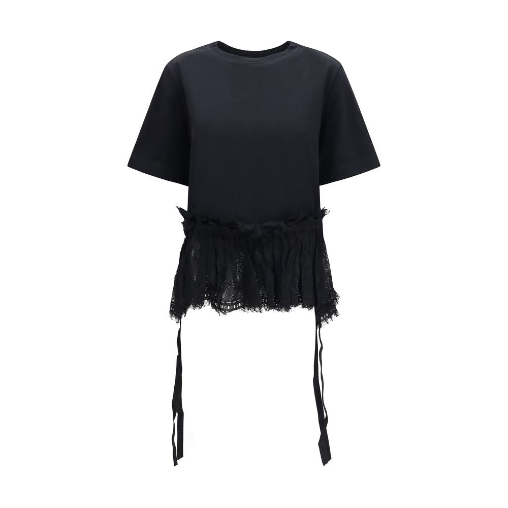 Alexander McQueen Schwarzes Baumwoll-T-Shirt