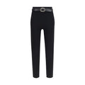 Self-Portrait Schwarze Leggings aus Viskose