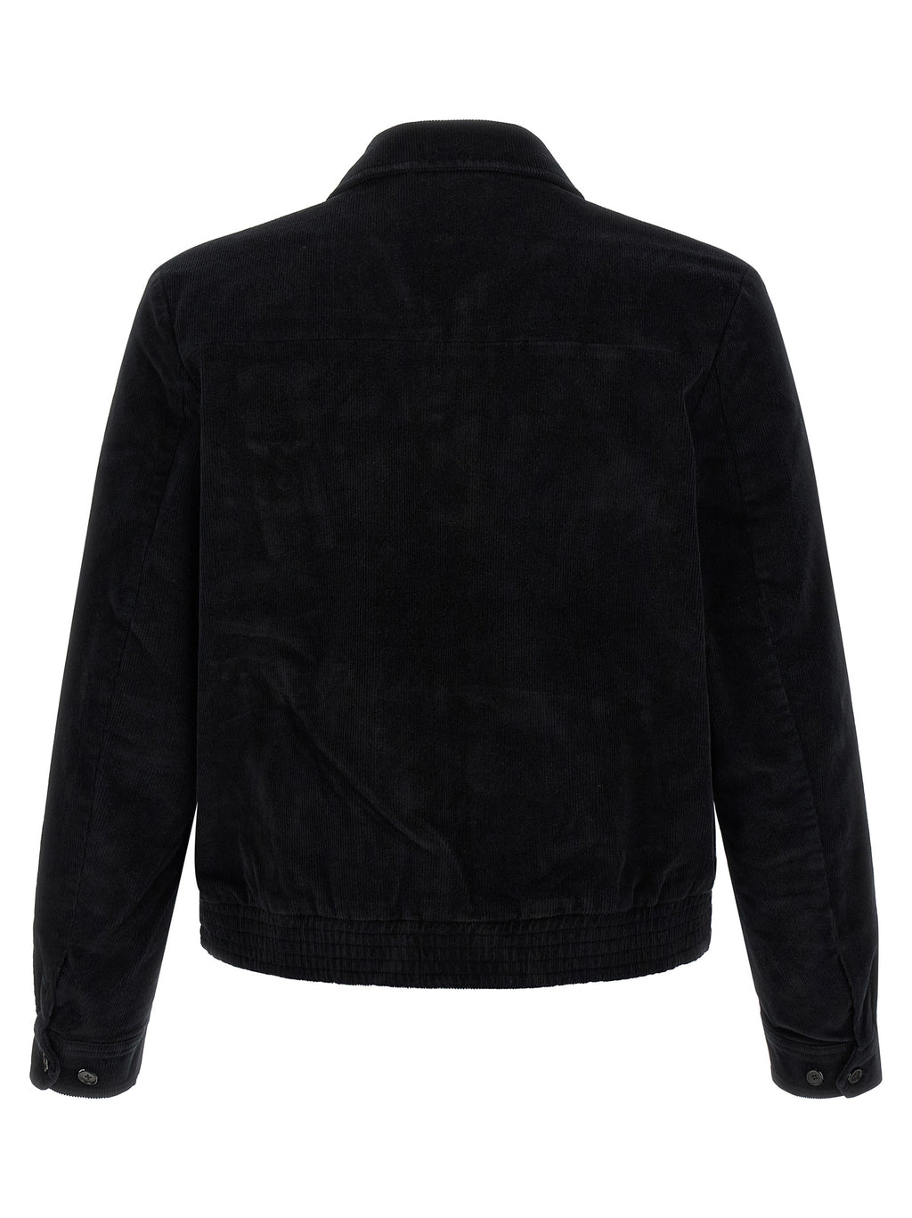 SECOND/LAYER Schwarze Baumwoll-Shell-Jacke